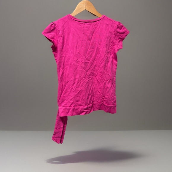 American Girl Pink T-shirt with waist tie size 14/16 girls EUC - Picture 2 of 3